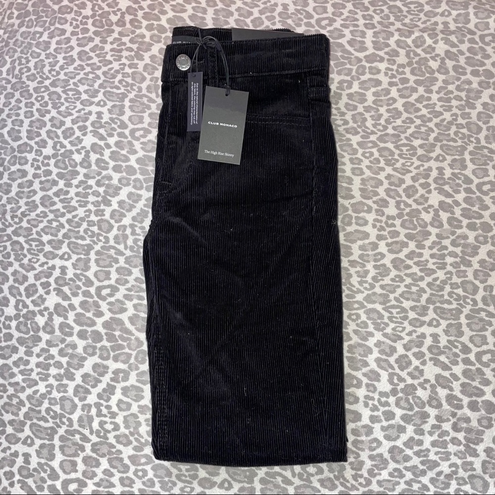 NWT Club Monaco Black Corduroy Pants